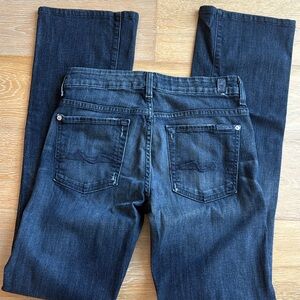7 Seven for all Mankind 27 Kimmie straight dark jeans 32” inseam
